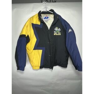 VTG Notre Dame Apex One Starter Style coat Jacket mens size XL EUC fightin irish